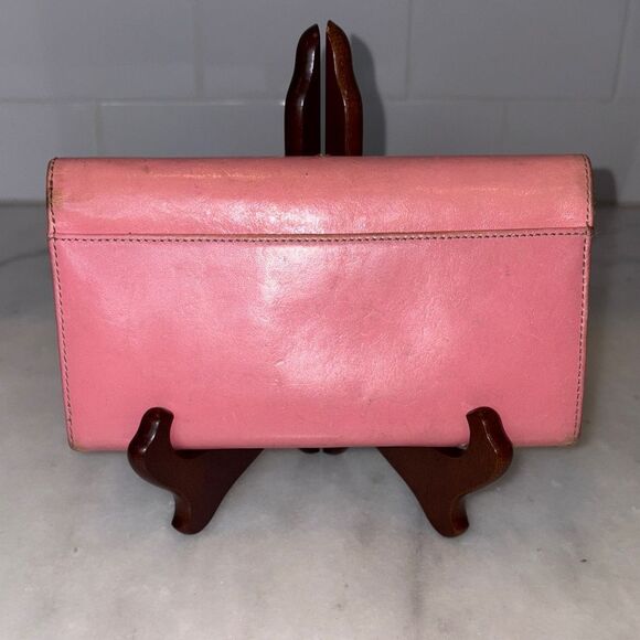 Kate Spade Wallet Leather Bifold Envelope Style Pink & Green Wallet - Picture 4 of 16